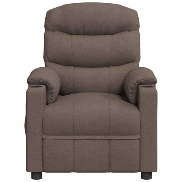 vidaXL Recliner Taupe Tyg 348078