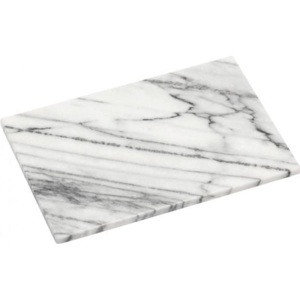 Rektangulär skärbräda i vit marmor 0,000000