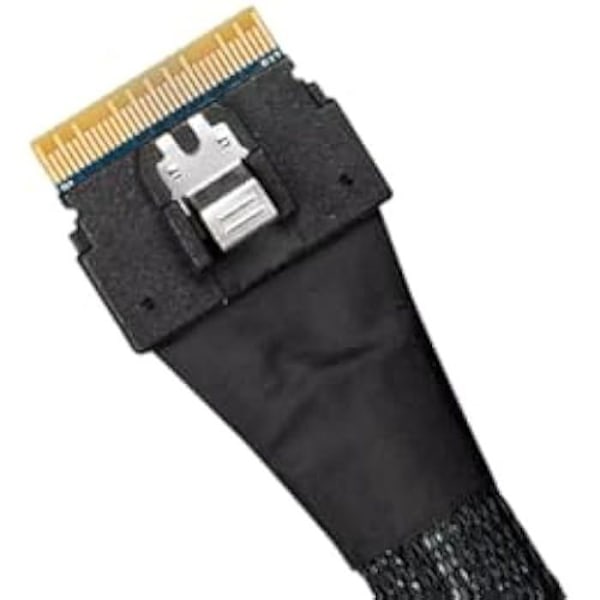 SlimSAS-kabel - ICY DOCK - SFF-8654 till 2 x OCuLink 4i - 0,5 m - PCIe 4.0 - HBA/RAID-kontakt