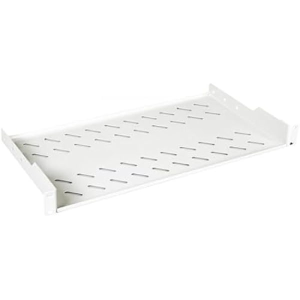 Fixerad Tablett 19" - Utrustning - 1U - Maximal belastning 30 kg - Fäste med 2 punkter - Färg Grå