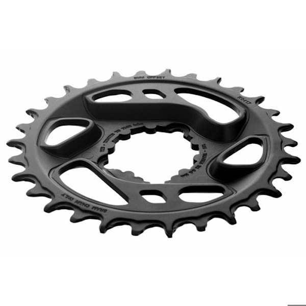 Platå - SRAM - X-Sync 2 - 30T - Smidd aluminium - Offset 6mm svart