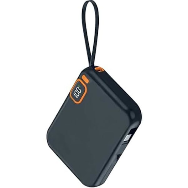 Powerbank - 2GO - Resa 10 000 mAh - 1 x Typ C - 1 x Lightning - Snabbladdning och PD Svart