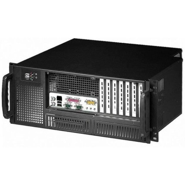 Techly I-CASE MP-P4HX-BLK6, Rack, Server, Stål, ATX, Svart, 4U Svart