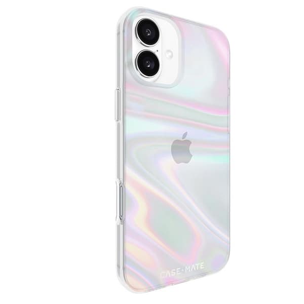 Skyddshölje - Case-Mate - iPhone 16 Plus - Iridescent - Halvstyv - Glänsande Iriserande