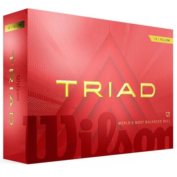 Wilson Triad golfbollar (x12) gul