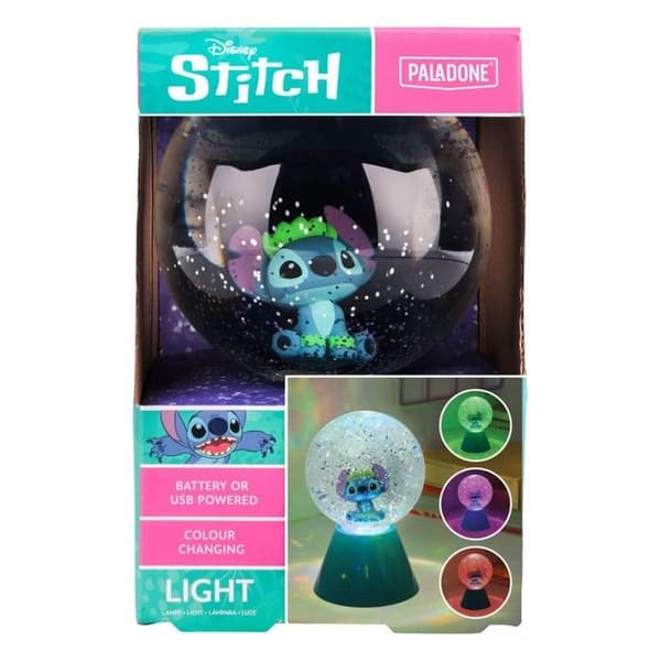 Lampe Paladone Stitch Glitterboll blå