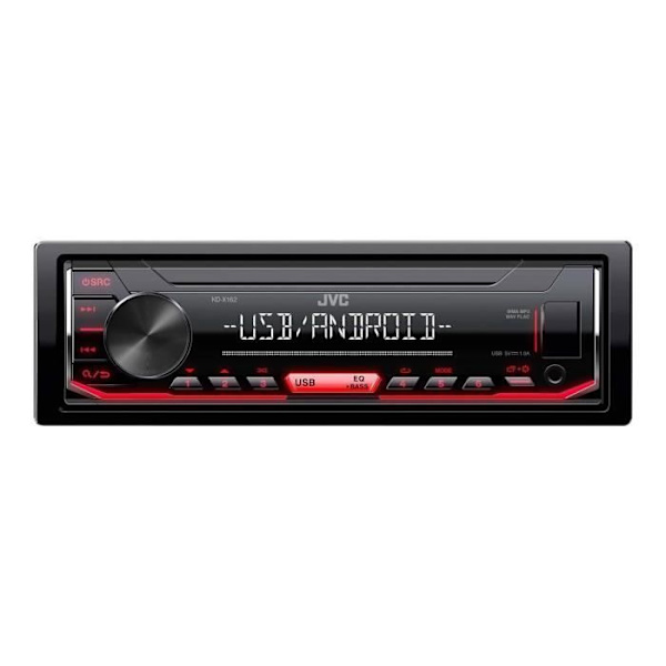JVC KD-X162 bilradio - Integrerad digitalmottagare - Full-Din - 50 Watt x 4