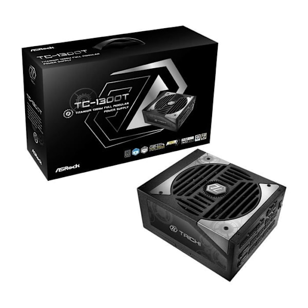 Strömförsörjning - ASROCK - TC-1300T - 1300 W - 80 Plus Titan - Modulär 135 mm