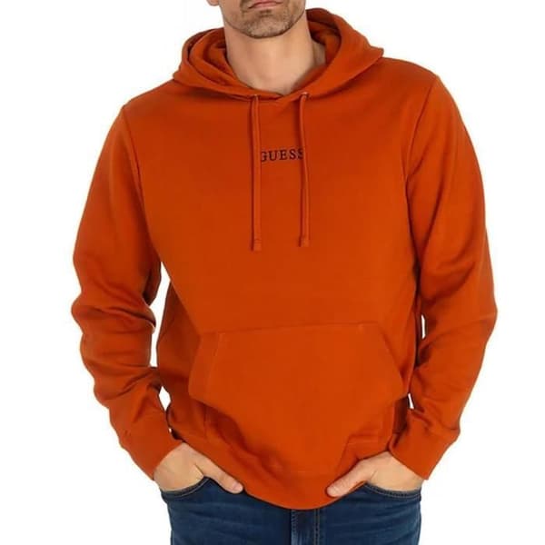 Orange luvtröja herr Guess Roy Apelsin XL