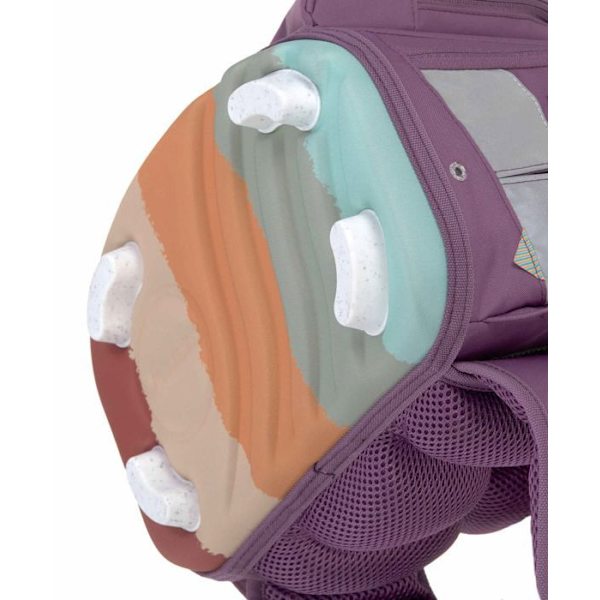 Skolryggsäck - Lässig - Skolset Boxy Unique 161285 - Lila - 100% polyester - Grundskola lila