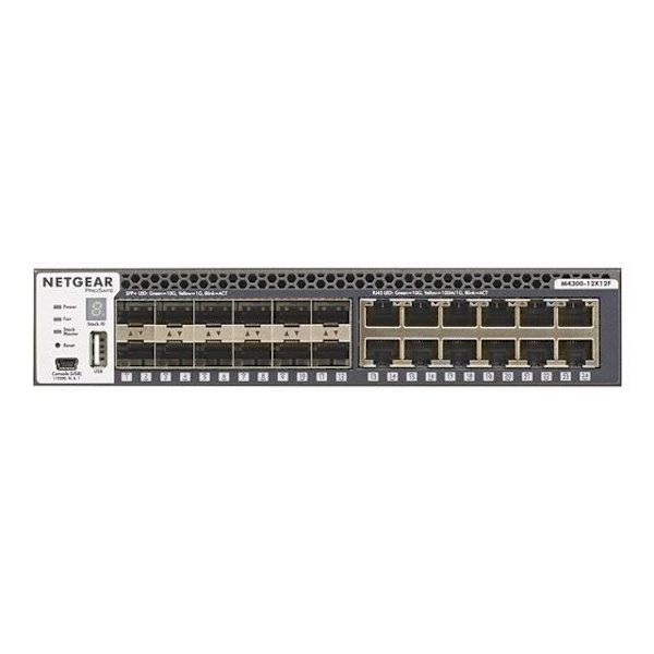 Netgear ProSAFE M4300-12X12F 24-portars switch grå