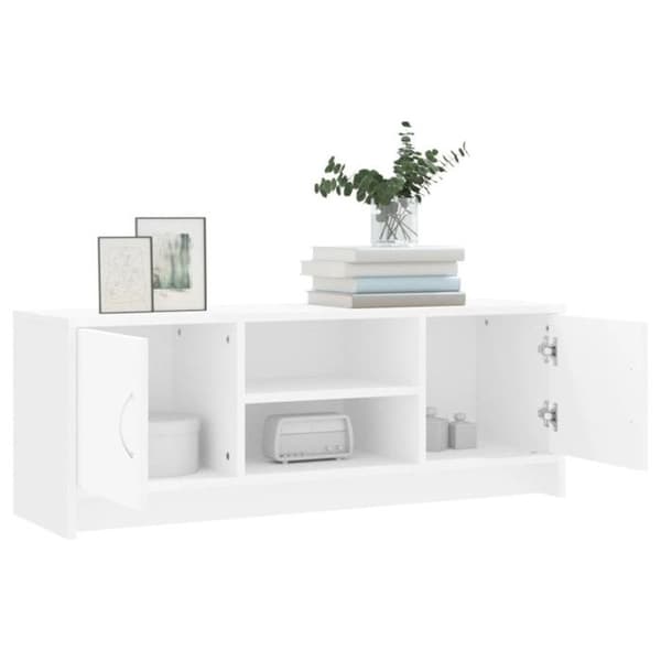 vidaXL TV-skåp Vit 102x30x37,5 cm Konstruerat trä 823253 Vit