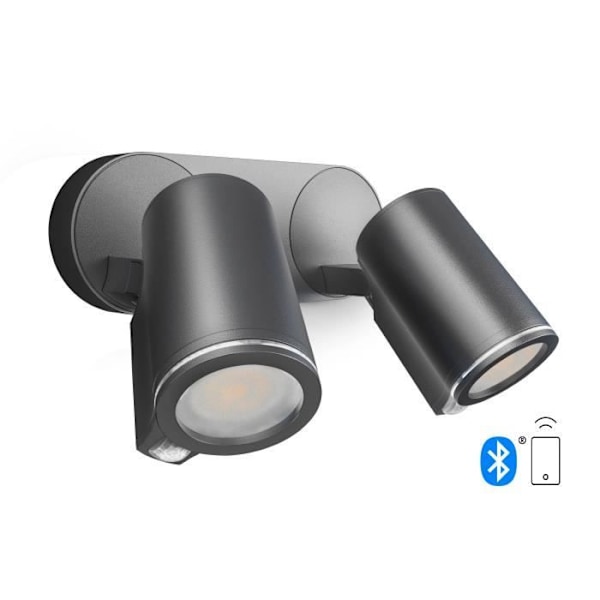 Utomhus LED-strålkastare med STEINEL Spot DUO Sensor Connect Bluetooth 14.6W 3000K - Antracit Grå