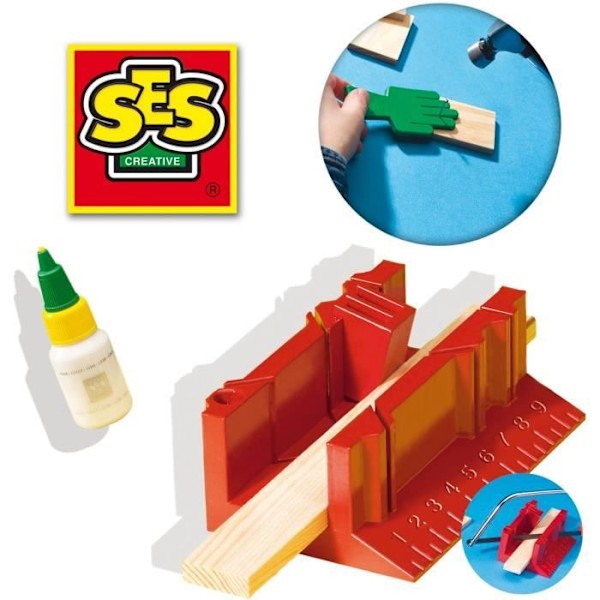 Stort snickeri verkstad - SES CREATIVE - Komplett kit - Träleksaker Flerfärgad