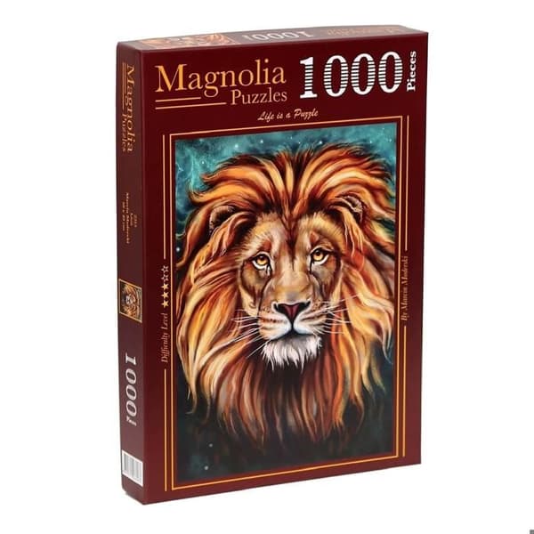 Pussel 1000 bitar: Lejon Enfärgad
