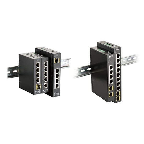 Managed Gigabit Ethernet Network Switch - D-LINK DIS-100G-6S - 6 portar - Svart