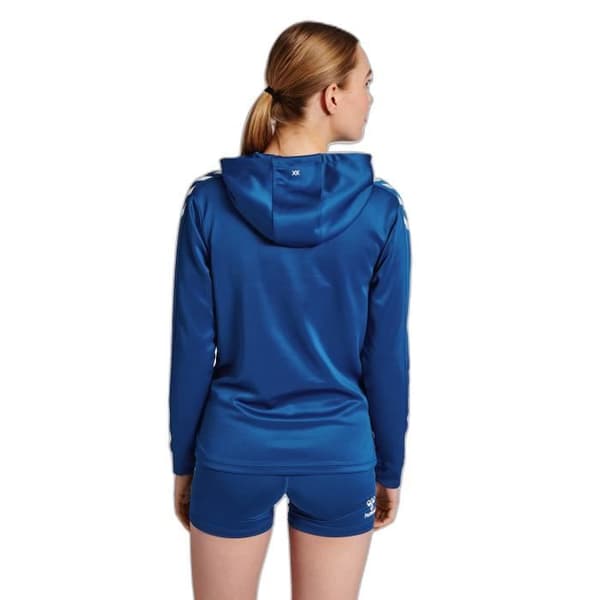 Hummel Core XK Damtröja med huva i polyester - blå - XL Blå XS