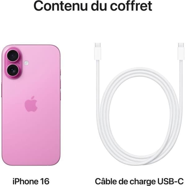 iPhone 16 Rosa 128Go Ros