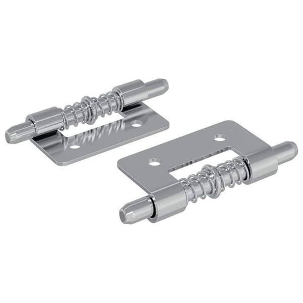 Fjäderlås i silverfärgad stål 46 x 17 x 1,2 mm – paket med 2 VIDAXL Silver
