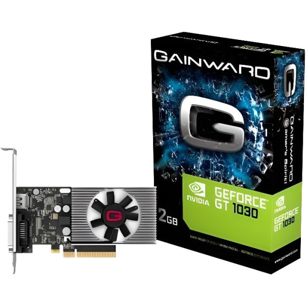 Gainward GeForce GT 1030, GeForce GT 1030, 2 GB, GDDR4, 64 bitar, 1050 MHz, PCI Express 3.0