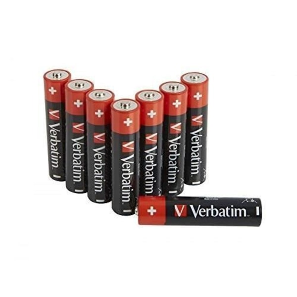 1X8 VERBATIM ALKALINE BATTERI MICRO AAA LR 03 49502