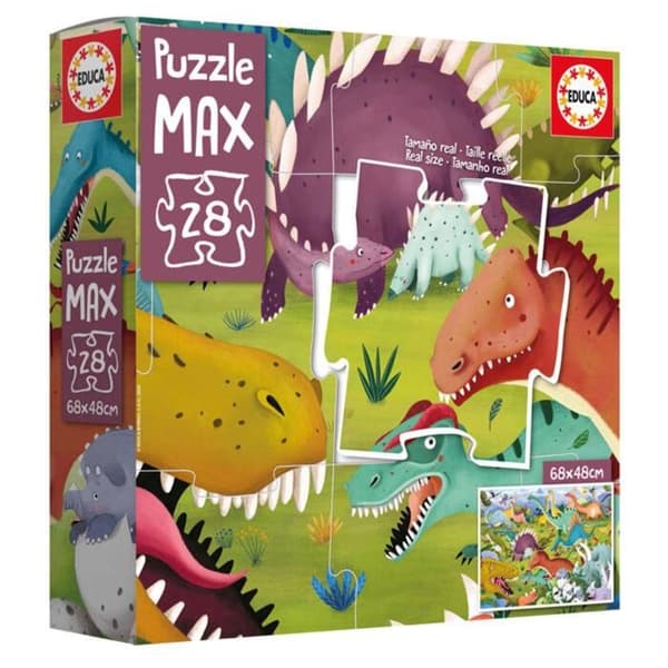 Pussel 28 bitar: Dinosaurier - XL