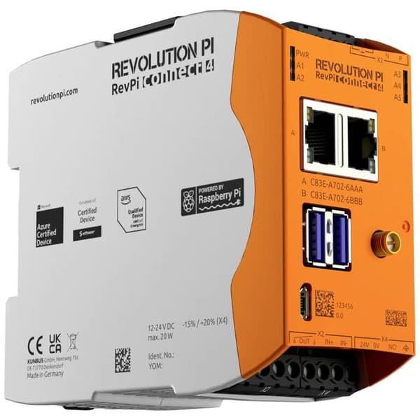 Revolution Pi av Kunbus RevolutionPi Connect 4 PR100380 API - 24 V/DC expansionsmodul