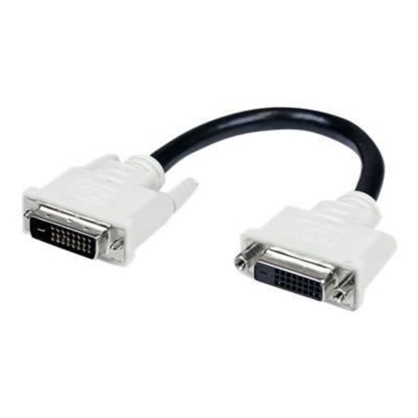 STARTECH Skyddsförlängningskabel för DVI-D Dual Link M/F digital port - 15 cm
