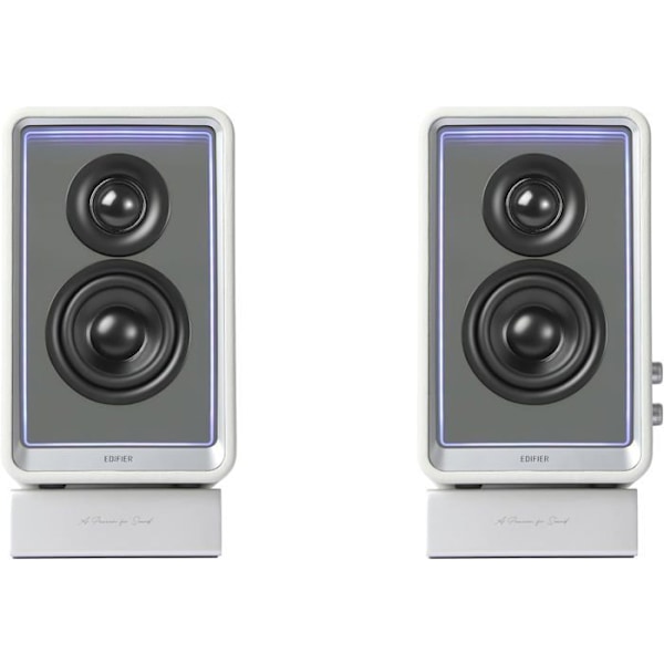 Aktiv högtalare - EDIFIER - QR65 - 70 W - Bluetooth - RGB ljuseffekter Vit