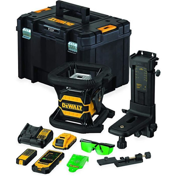 Rotationslaser - DeWALT - DCE080D1GS - Grön - 18V - Bluetooth - 300m Grön