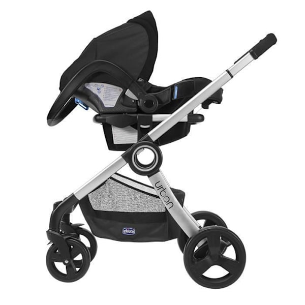 Urban Chicco Spädbarnsbilstolsadapter - Svart & Silver A