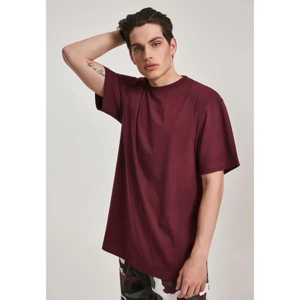 T-shirt Urban Classic basic tall - mörkröd Mörkröd S