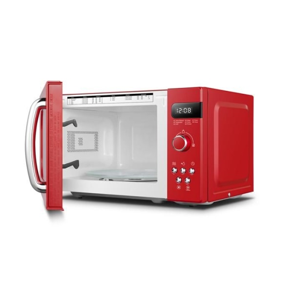 20L retro mikrovågsugn - COMFEE CMSRO 20 di rd - 800W - Röd Röd