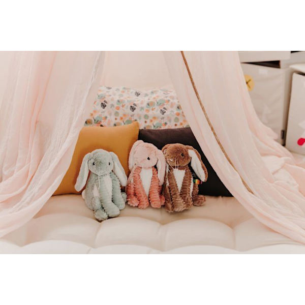 Peluche - Les Déglingos - Toudou kanin - Mjukhet - Tvättbar - 0 månader och mer olika färger