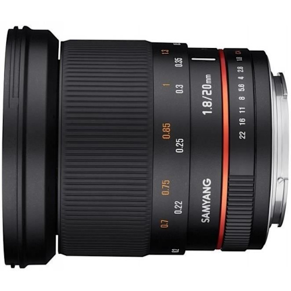 Samyang 20mm f/1.8 ED AS UMC Fuji X Black