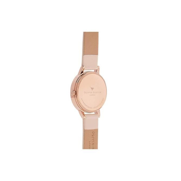 Olivia Burton analog kvartsklocka för kvinnor med läderrem OB16MDW21 4927