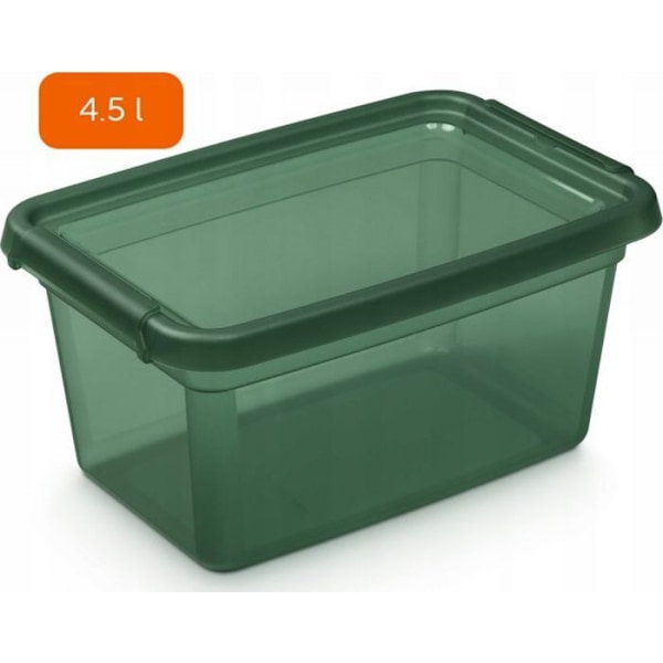 Moxom - OR-2322TGN - BaseStore Färg förvaringslåda, 4,5 l, furu, transparent grön
