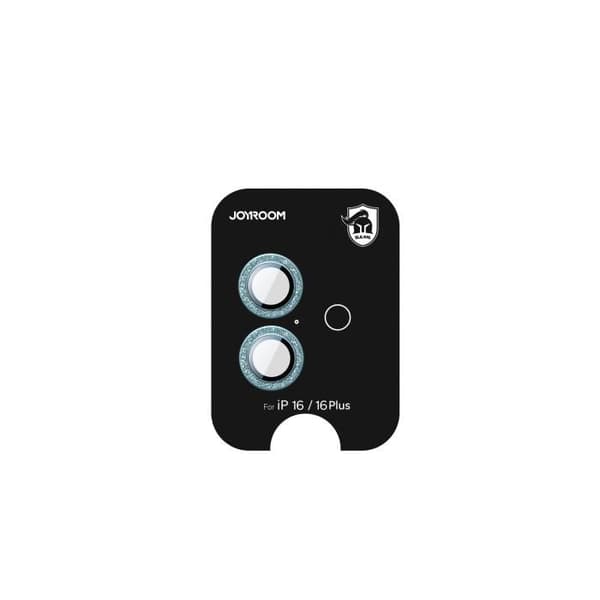 Joyroom skyddsglas objektiv iPhone 16 / 16 Plus - Grön (härdat glas) Grön