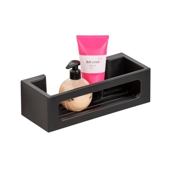 Väggställ - Wenko - Bralia - Svart - Turbo-Loc® - L 30 x H 8.5 x P 12 cm Svart