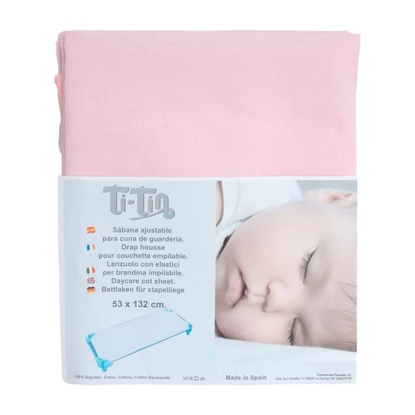 Sängklädnad - TI TIN - 13606-6.6 - 132x52 cm - 100% bomull - Antiskid elastik Grön