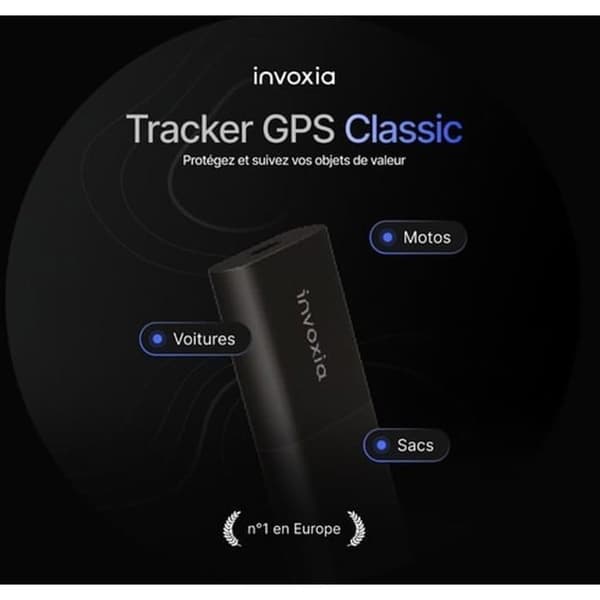 Invoxia Tracker GPS Classic Edition 2026 - Vattentät, Förbättrad Precision, USB-C