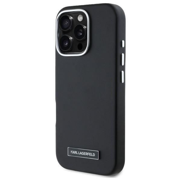 Coque - Karl Lagerfeld - iPhone 16 Pro - Svart - Kompatibel med MagSafe - Hållbart skydd Svart