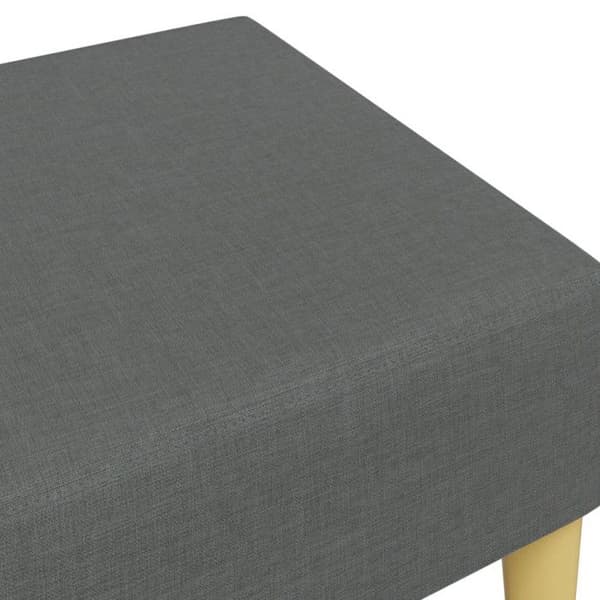 Fotpall - Mörkgrå - 77x55x31 cm - Hållbart tyg - Modern design mörkgrå