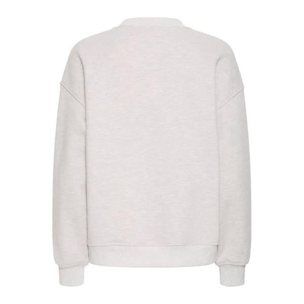 Sweatshirt dam Pulz Jeans Isabella ljusgrå melerad M