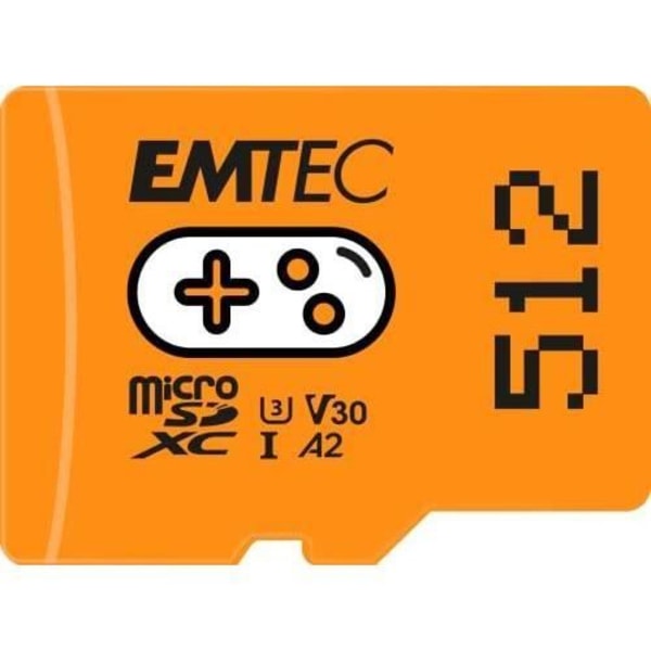 microSDXC Gaming Minneskort 512 GB Orange UHS-I U3 V30 A2