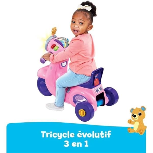 VTech - Interaktiv 3-i-1 Scooter i Rosa Ros