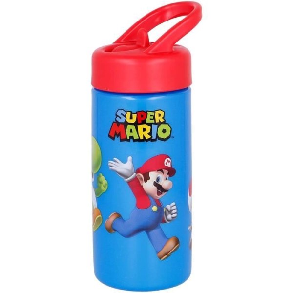 Super Mario vattenflaska med sugrör