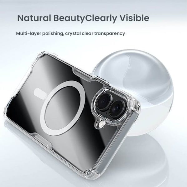 Skyddsfodral - Nillkin - iPhone 16 Plus - TPU - Semi-styv - Blå Blå