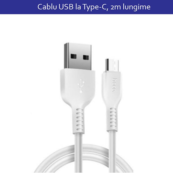 Hoco - Flash datakabel (X20) - USB-A till USB Type-C, 10W, 3A, 2m - Svart