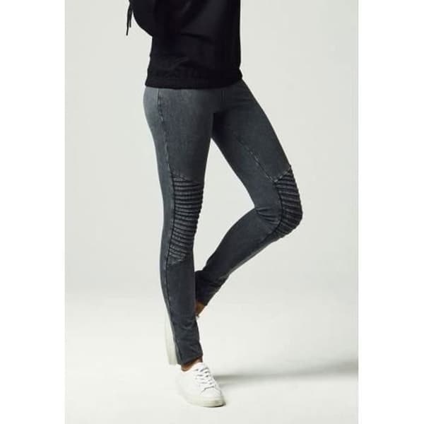 Dam Urban Classics Denim Jersey Leggings Grå Kol S